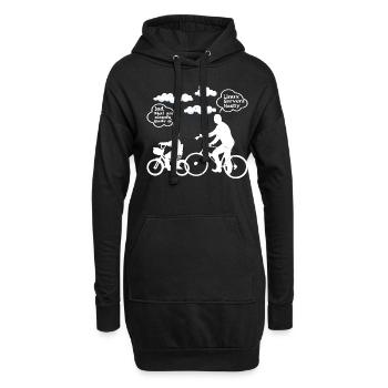 De quoi sont faits les clouds, les serveurs Linux principalement 8 - Sweat-shirt à capuche long Femme - noir - Devant