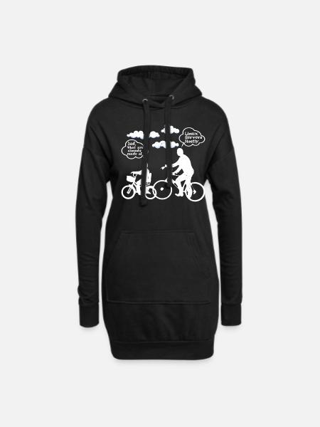 What Are Clouds Made Of, Linux Servers Mostly 8 - Hoodie-Kleid - Schwarz