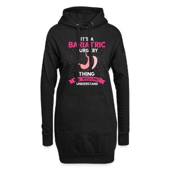 Conception de pontage gastrique et de pontage gastrique - Sweat-shirt à capuche long Femme - noir - Devant