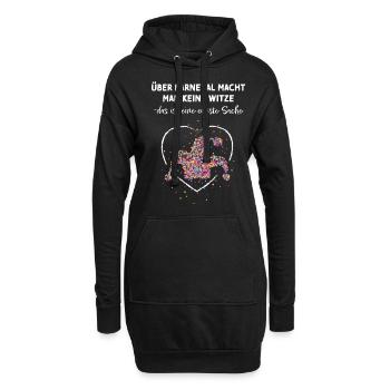 Karneval Fasching Narrenkappe Konfetti Narren Jeck - Hoodie-Kleid - Schwarz - Vorne