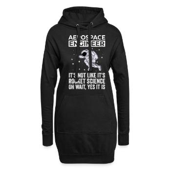 Ingénieur aérospatial, Rocket Science - Sweat-shirt à capuche long Femme - noir - Devant