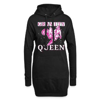 Motocross Enduro, Motocyclette Femme, Motobike Girl - Sweat-shirt à capuche long Femme - noir - Devant