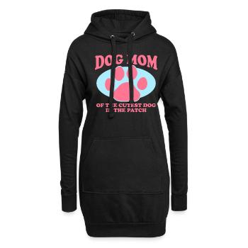Chiens Maman Maîtresse Chien Propriétaire Cadeau - Sweat-shirt à capuche long Femme - noir - Devant