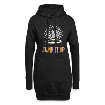 Jump It Up Trampolin Trampolinist Trampolin - Hoodie-Kleid - Schwarz - Vorne