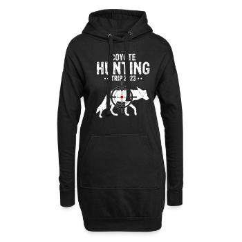 Conception de coyote pour les réacteurs de coyote - Sweat-shirt à capuche long Femme - noir - Devant