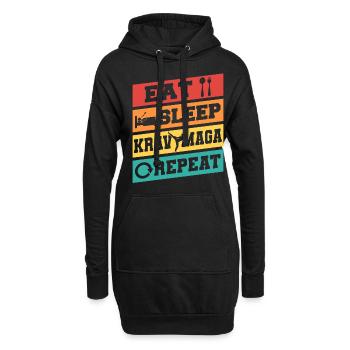 Krav Maga Apparel Israeli Self - Hoodie-Kleid - Schwarz - Vorne