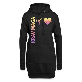 Krav Maga Apparel Israeli Self - Hoodie-Kleid - Schwarz - Vorne