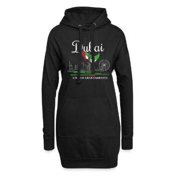 Émirats arabes unis Dubaï - Sweat-shirt à capuche long Femme - noir - Devant