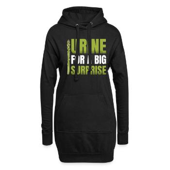 Urin Für Eine Große Überraschung Gemüse Veganer - Hoodie-Kleid - Schwarz - Vorne