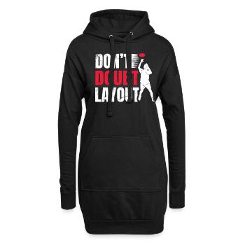 Zweifle Nicht An Layout Ultimate Frisbee Player - Hoodie-Kleid - Schwarz - Vorne