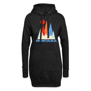 Montana - Sweat-shirt à capuche long Femme - noir - Devant
