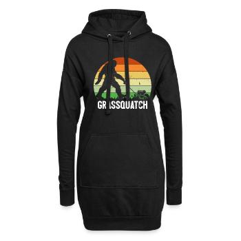Grassquatch Bigfoot Retro Sasquatch Tondeuse à gazon - Sweat-shirt à capuche long Femme - noir - Devant