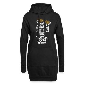 Tiger Mom Tiger Whisperer Wildlife Fête des mères - Sweat-shirt à capuche long Femme - noir - Devant