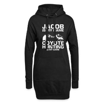 Conception de chasseur de coyote pour la chasse au coyote - Sweat-shirt à capuche long Femme - noir - Devant