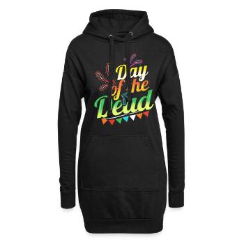 Colorful Logo For Day Of The Dead - Hoodie-Kleid - Schwarz - Vorne