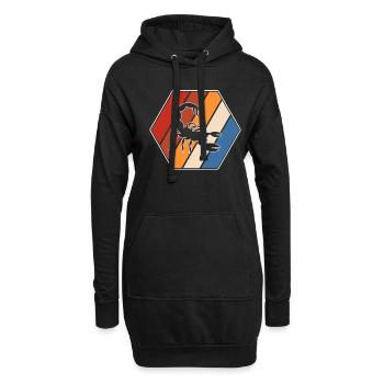 Scorpio Retro - Hoodie Dress - black - Front