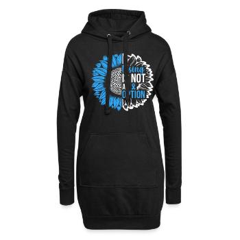 Prostatakrebs-Bewusstsein Sonnenblume - Hoodie-Kleid - Schwarz - Vorne