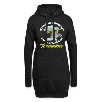 Storm Chaser Week-end Storm Chase - Sweat-shirt à capuche long Femme - noir - Devant