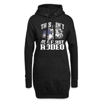 USA Cowboy Fan Pferd Reiten Rodeo - Hoodie-Kleid - Schwarz - Vorne