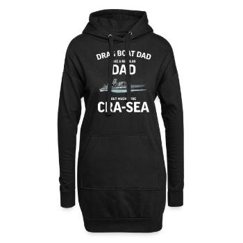 Drag Boat Racing I Drag Boat Driver Speedboat - Hoodie-Kleid - Schwarz - Vorne