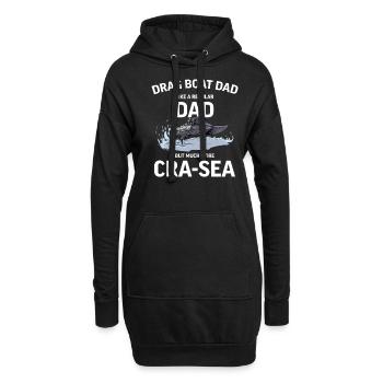 Drag Boat Racing I Drag Boat Driver Speedboat - Hoodie-Kleid - Schwarz - Vorne