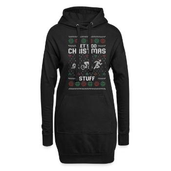 Ugly Christmas | Hässlicher Weihnachts Geschenk - Hoodie-Kleid - Schwarz - Vorne