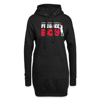 Frisbee Boy Ultimate Frisbee Player Disc Sport - Hoodie-Kleid - Schwarz - Vorne