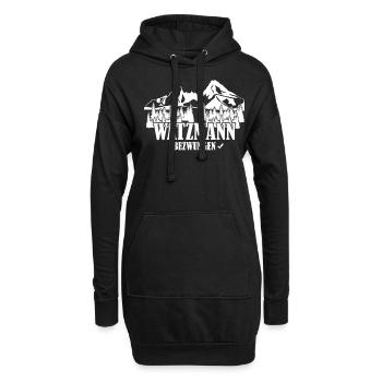 Watzmann Bergsteiger Watzmannmassiv - Hoodie-Kleid - Schwarz - Vorne