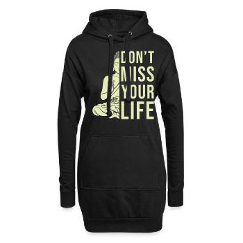 Buddha Zen Zitat - Hoodie-Kleid - Schwarz - Vorne