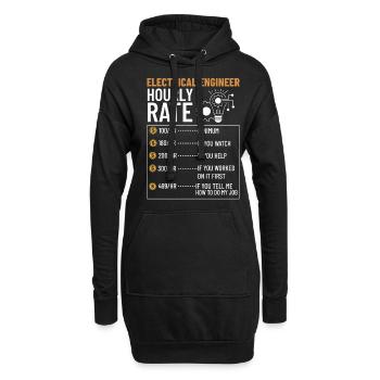 Electrical Engineering Engineer Research Development - Hoodie Dress - black - Front