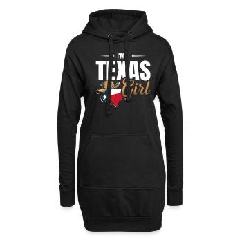Texas State Amérique Lieu de naissance Texan USA Texas - Sweat-shirt à capuche long Femme - noir - Devant