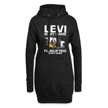 Lagerhausfahrer und Lagerarbeiter für Stapler - Hoodie-Kleid - Schwarz - Vorne