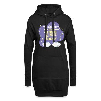 Patinntante Patin Nichte Neffe Tante - Hoodie-Kleid - Schwarz - Vorne