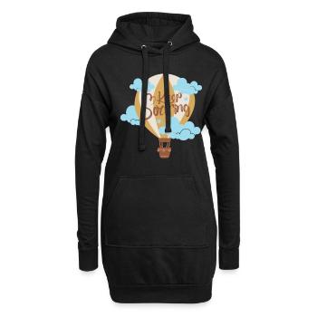 Keep Soaring Hot Air Balloon Thrill Seeker - Sweat-shirt à capuche long Femme - noir - Devant