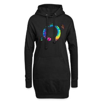 Bonsai Zen Enso Kreis Yoga - Hoodie-Kleid - Schwarz - Vorne