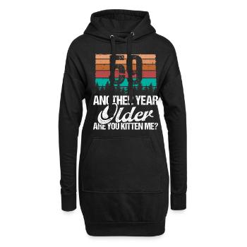59 Year Old Funny Cat Lover Humor Kitten Me Idea - Hoodie-Kleid - Schwarz - Vorne