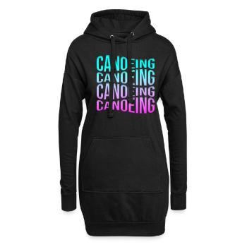 Kanusport - Hoodie-Kleid - Schwarz - Vorne