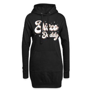 Retro Vintage Daddy 60s 70s 80s 90 Party Costume - Sweat-shirt à capuche long Femme - noir - Devant