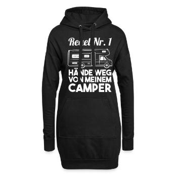 Wohnmobil Wohnwagen Caravan Camper Camping - Hoodie-Kleid - Schwarz - Vorne