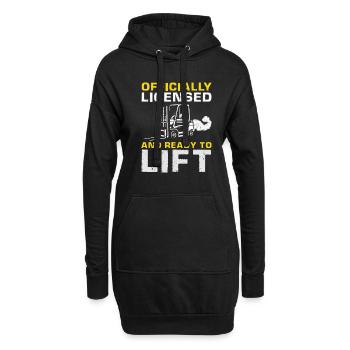 Caristes et caristes - Sweat-shirt à capuche long Femme - noir - Devant
