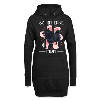 Schipperke Maman Propriétaire de Chien Propriétaire Chien Cadeau - Sweat-shirt à capuche long Femme - noir - Devant