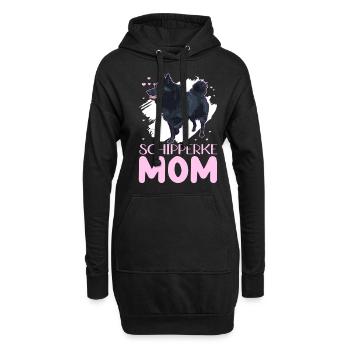 Schipperke Mom Dog Mama Dog Owner Cadeau - Sweat-shirt à capuche long Femme - noir - Devant