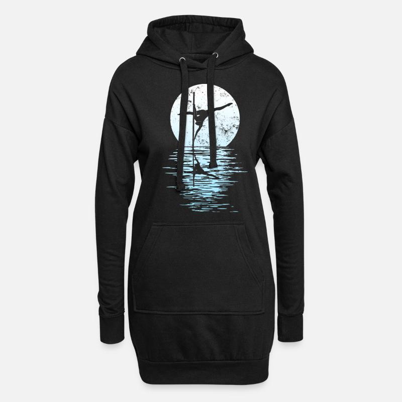 Pole Dance Dancer, Pole Dance, Pole Dancing - Hoodie Dress - black