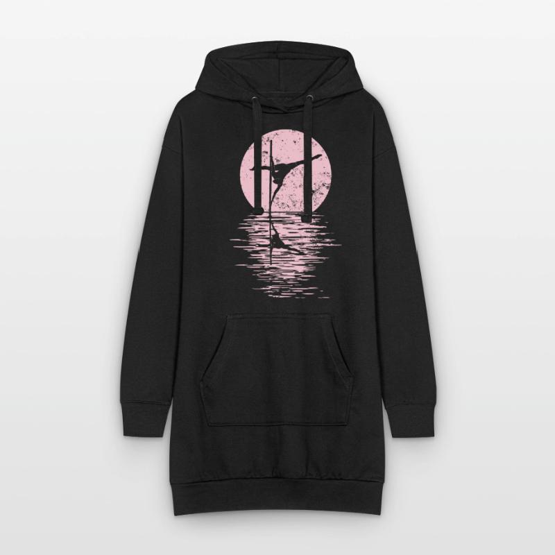 Pole Dance Dancer, Pole Dance, Pole Dancing Sweat-shirt à capuche long Femme