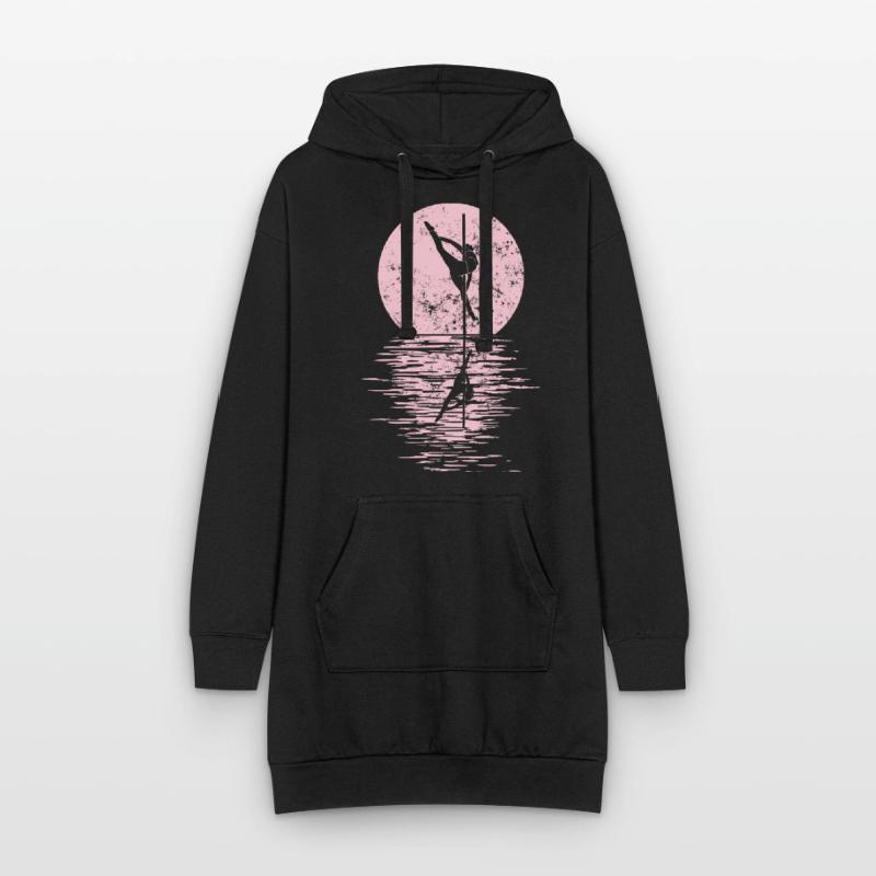 Pole Dance Dancer, Pole Dance, Pole Dancing Sweat-shirt à capuche long Femme