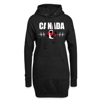 Canada Football - Sweat-shirt à capuche long Femme - noir - Devant