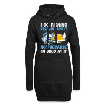 Angler Hobby Angler Fischer - Sweat-shirt à capuche long Femme - noir - Devant