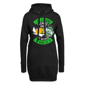 Angler Hobby Angler Fischer - Sweat-shirt à capuche long Femme - noir - Devant