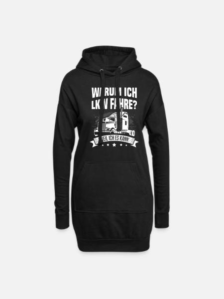 Trucker Männer Truck Fernfahrer LKW Fahrer für - Hoodie-Kleid - Schwarz