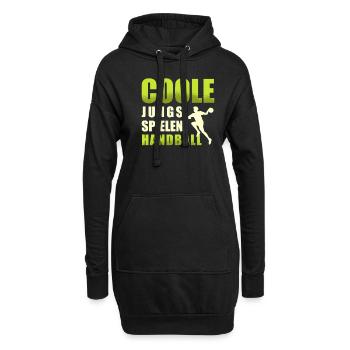 Handballspiel Handballerin Handball für einen - Hoodie-Kleid - Schwarz - Vorne
